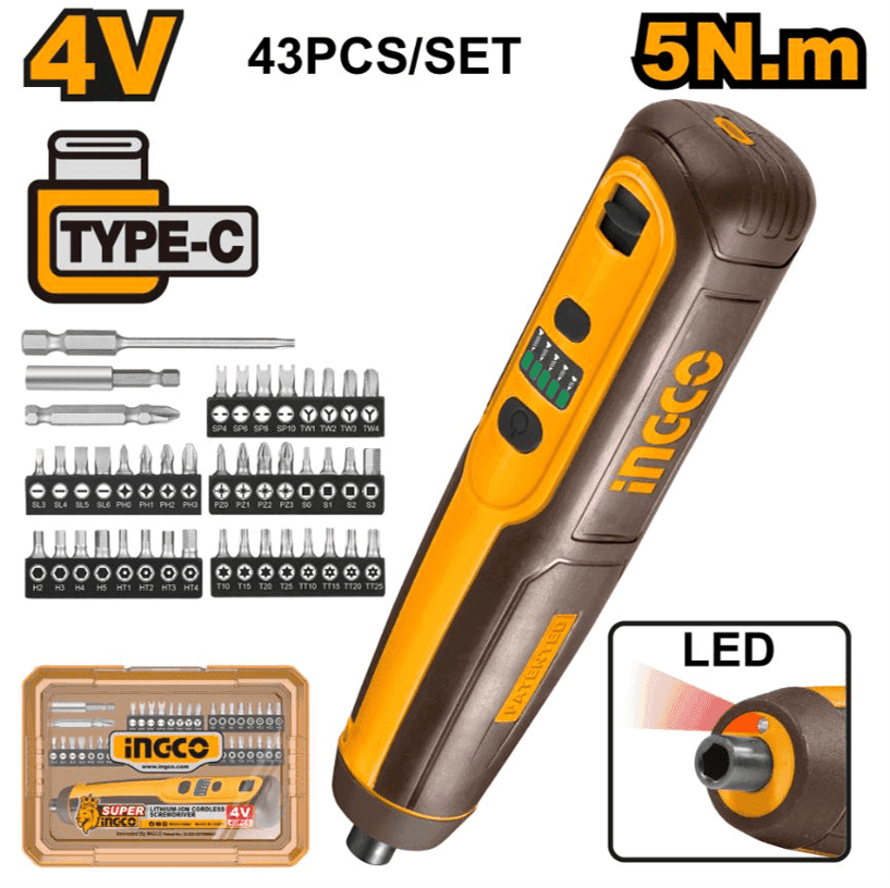 4V Lithium-Ion Cordless Screwdriver