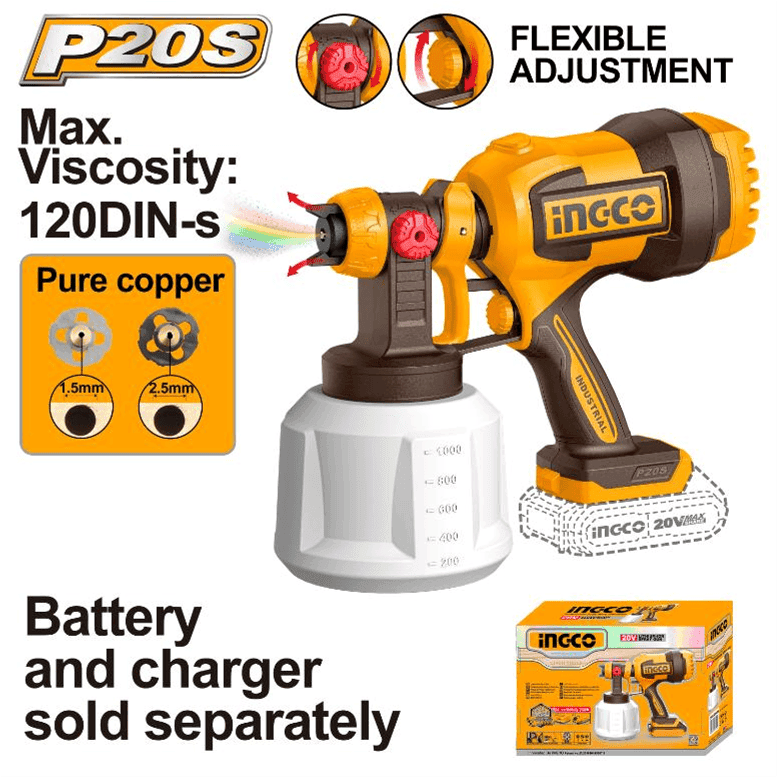 20V Lithium-Ion Spray Gun
