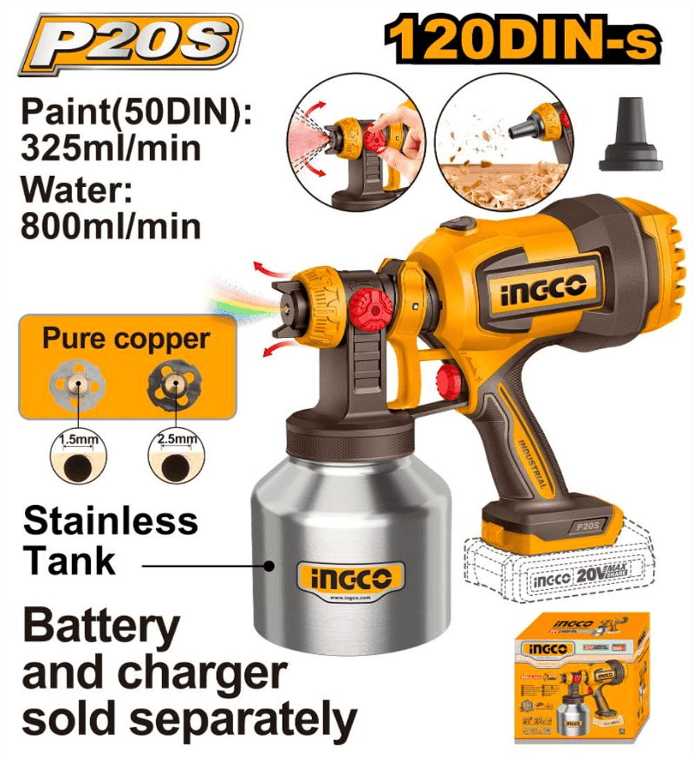 20V Lithium-Ion Spray Gun
