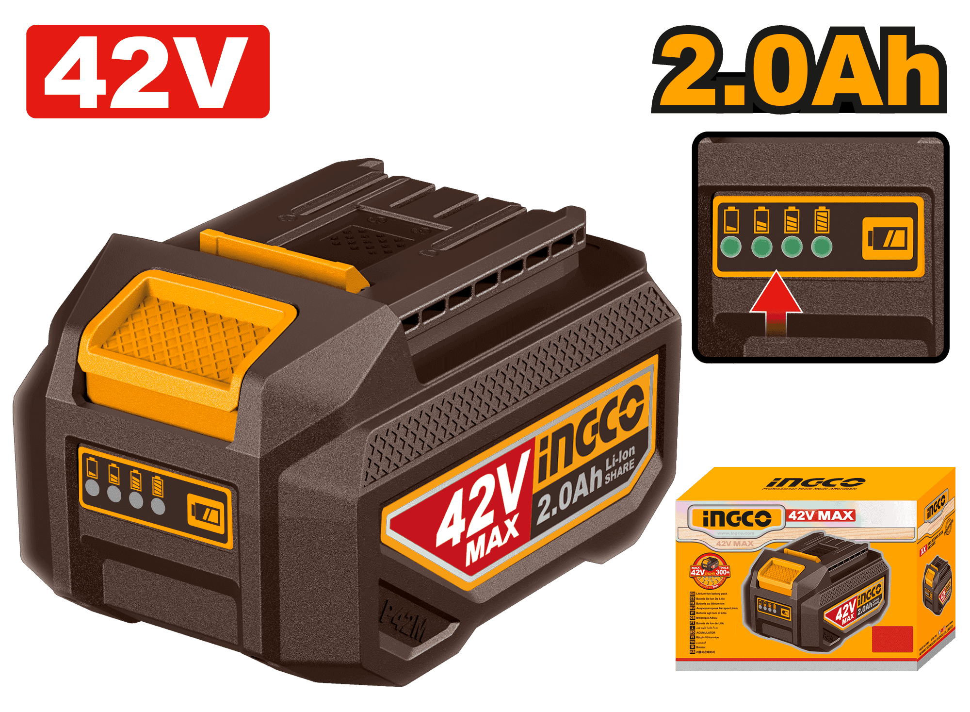 42V 2Ah Battery Pack