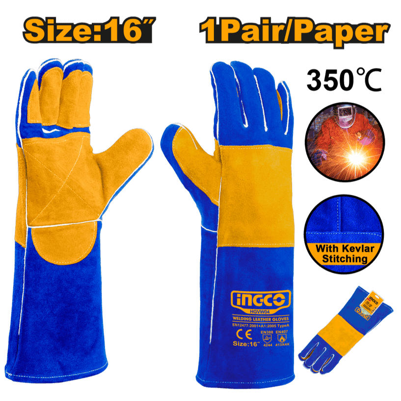 Welding Leather Gloves, 16"
