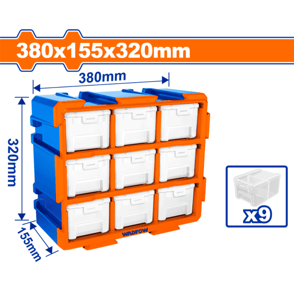 9 Drawer Modular storage tower - WADFOW