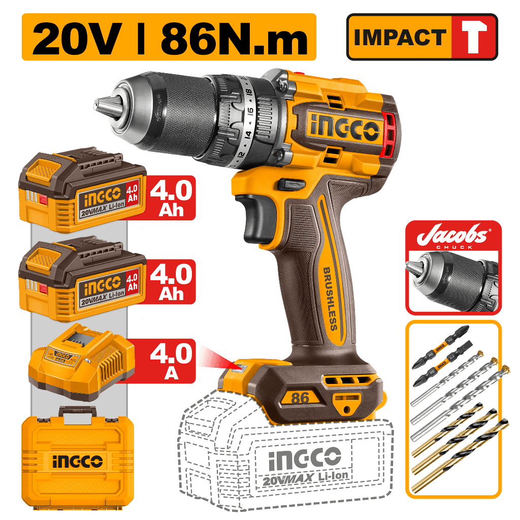 86Nm Impact Drill Kit